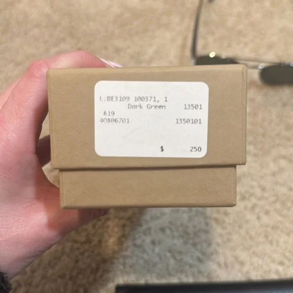 Burberry Aviator Dark Green Sunglasses with Black Case - Picture 4 of 8